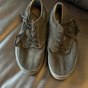 Off the wall labeled Black Vans $10 size 10